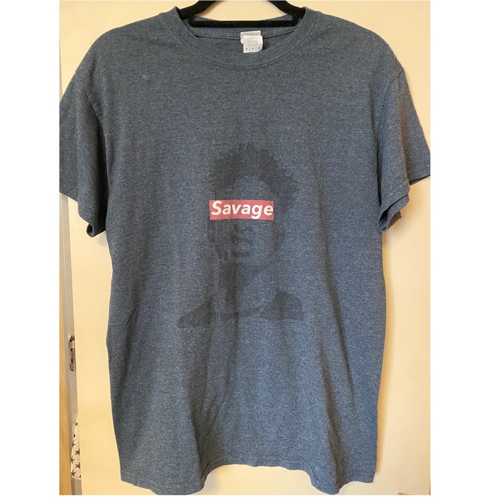 21 Savage, grey, cotton t-shirt
